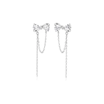 KADER Dynamic Connection Series 999 Fine Silver Earrings Women's