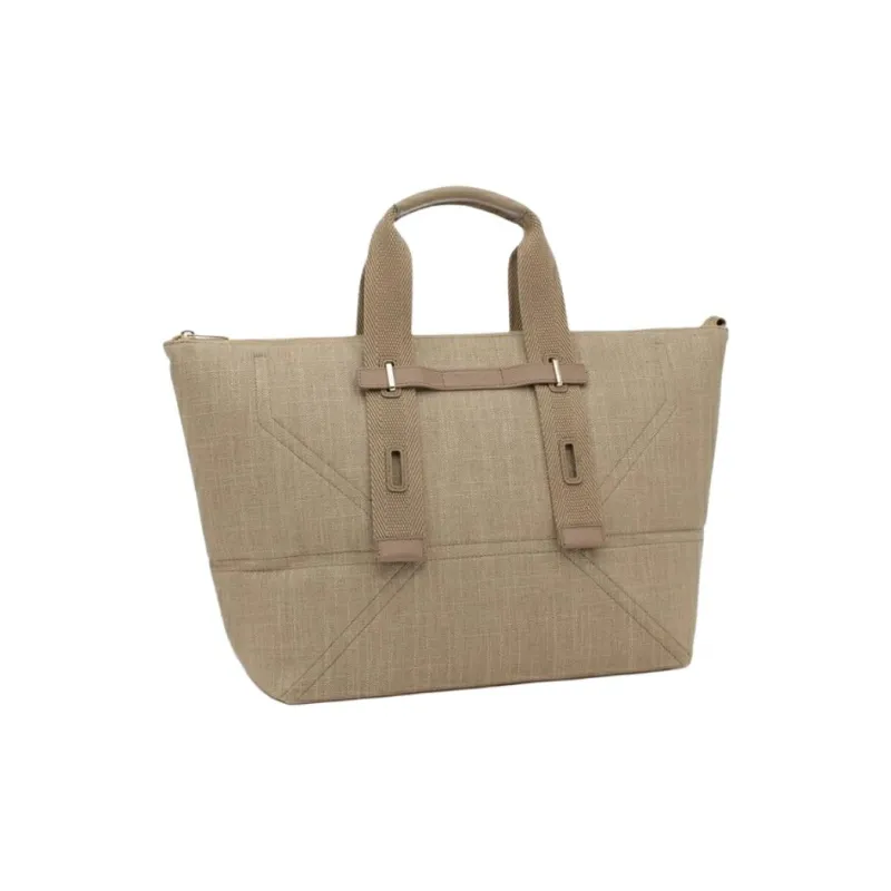 Furla Leather Tote Bag, Shopping Bag, Handbag Tubas Women's Beige-3