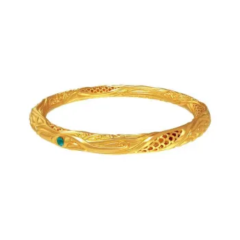 KLFOOK 999 Fine Silver Bangles Unisex