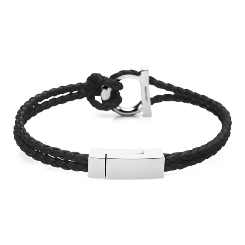 Ferragamo Gancini Braided Bracelet-2