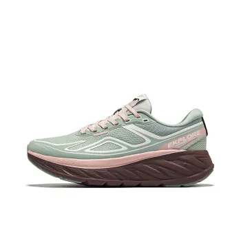 Erke Anti Slip And Wear Resistant Rebound Low Top Trail Running Running Shoes Women's Jade Green Microcrystal White