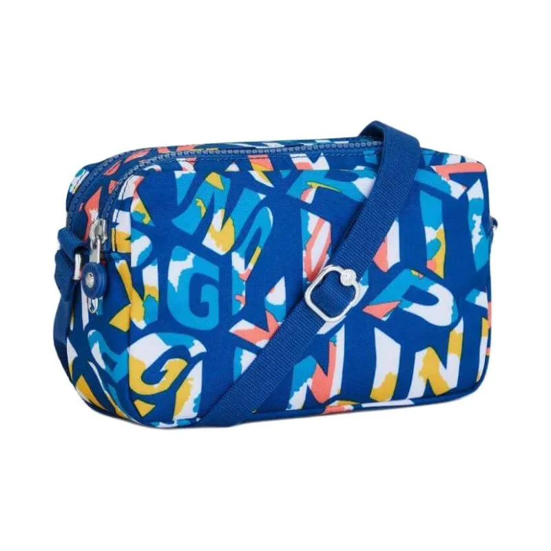 Kipling Recycled Polyester Crossbody Bag, Shoulder Bag Small Size Men's Blue-1
