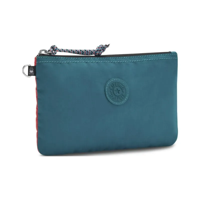 Kipling Polyamide Storage Bag Unisex Turquoise & Coral-1