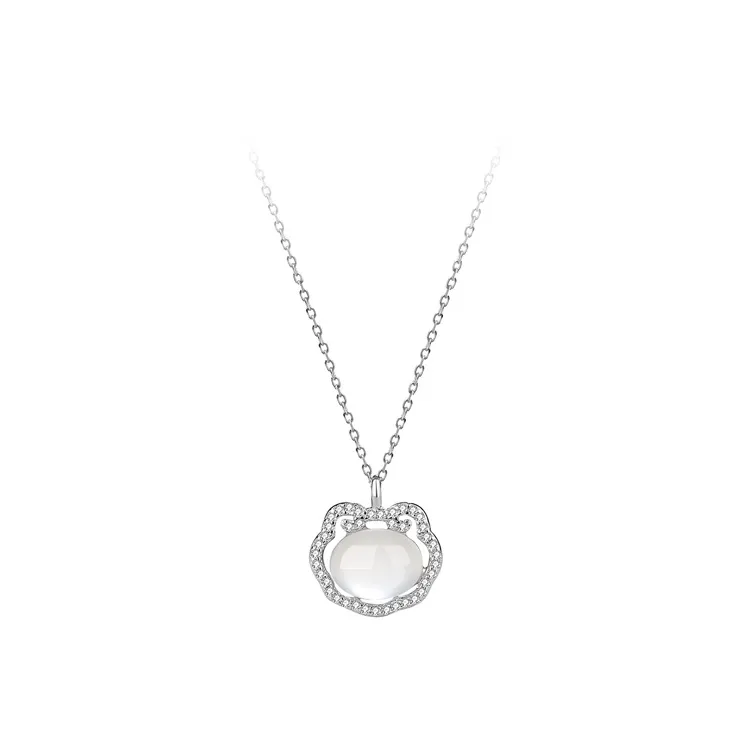 Ancient Jewelry Chalcedony Jade Necklaces Women's-0