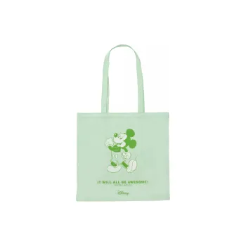 Disney Canvas Tote Bag Shopping Bag Shoulder Bags Women's Mint Green