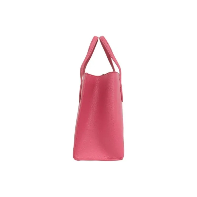Furla Era Leather Tote Bag Shopping Bag Shoulder Bag Handbag Women's Rose Red-2
