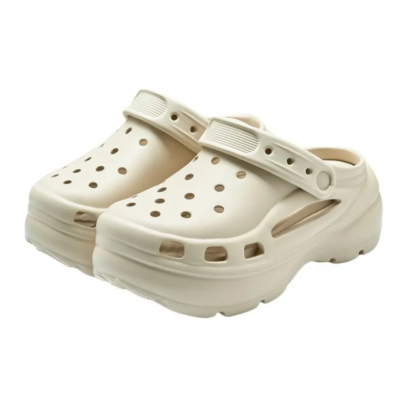 Yu Pu Height Increasing Platform Squashy And Bouncy Feeling Closed Toe Slippers Summer Slip Resistant Eva Sandal-5