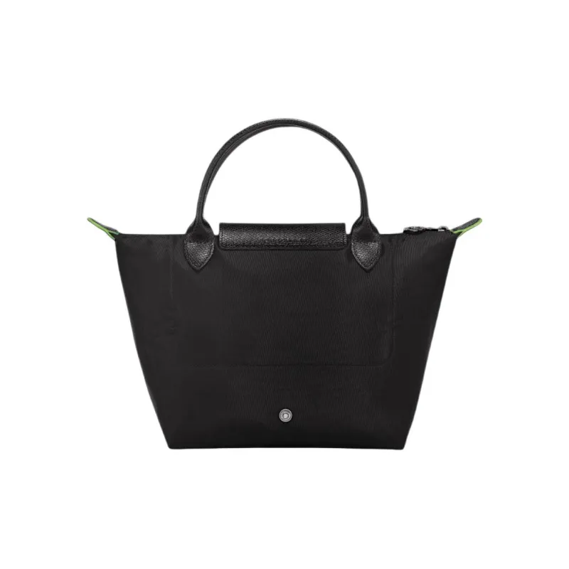 LONGCHAMP Le Pliage Green Recycled Canvas Dumpling Bag Handbag Trumpets Women's Black-2