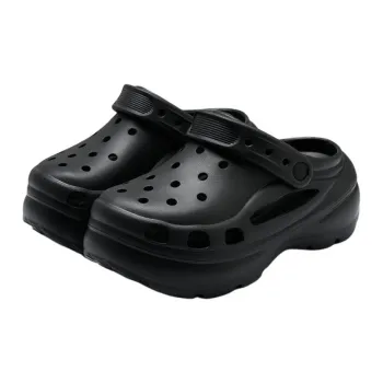 Yu Pu Height Increasing Platform Squashy And Bouncy Feeling Closed Toe Slippers Summer Slip Resistant Eva Sandal