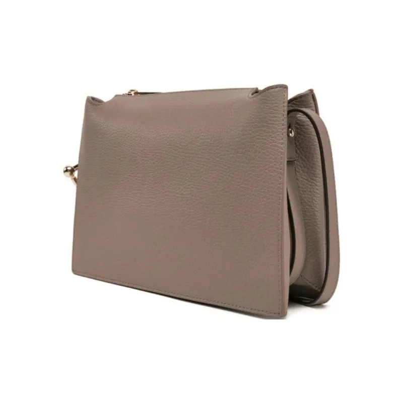 Furla Leather Shoulder Bag Women's Brown-3
