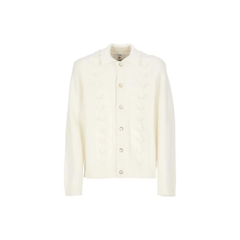CASABLANCA Embellished Leaf Cardigan-0