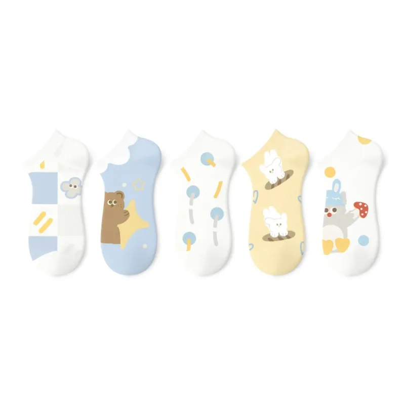 Primeet Ankle Socks Women's 5 Pack-9