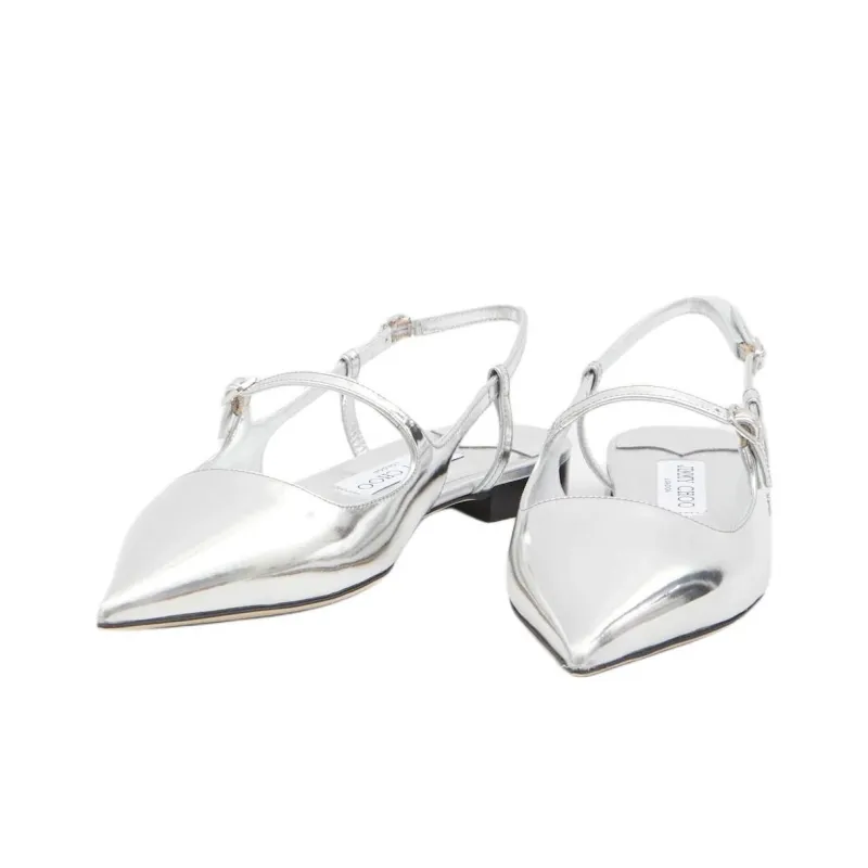 Jimmy Choo Didi Casual Single Shoes Women's Silver-3