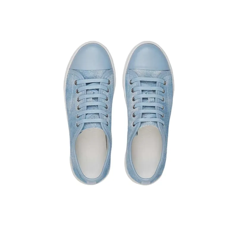 Lanvin DBB1 Low Top Skateboard Shoes Unisex Blue-3