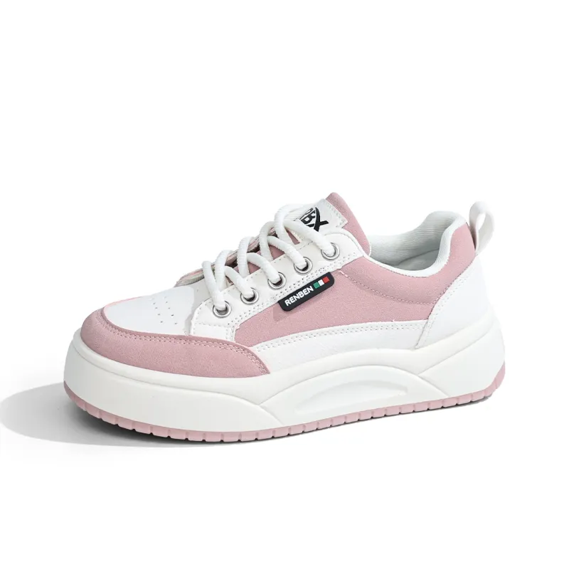 RENBEN Support Height Increasing Slip-Resistant Low-Top Skateboard Shoes Women's-1
