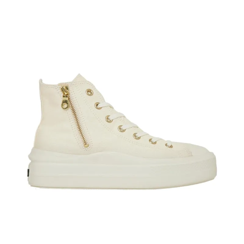 Converse All Star Light Breathable Lightweight Height Increasing Cushioning High Top Canvas Shoes Unisex Beige-1