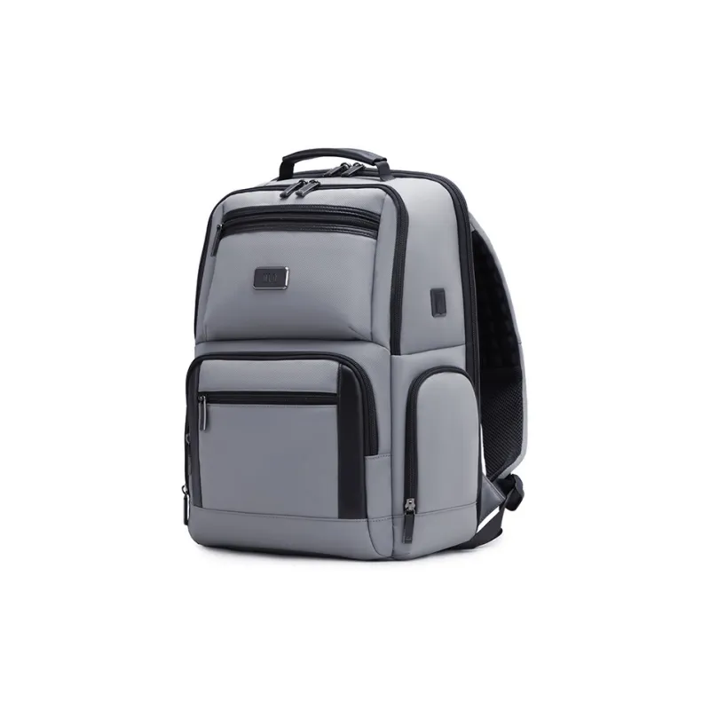 HLA Polyester Backpack Large Size Men's Black/Gray-7