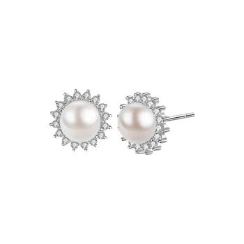 Cuihua Gold Shop Pearl Stud Earrings Women's