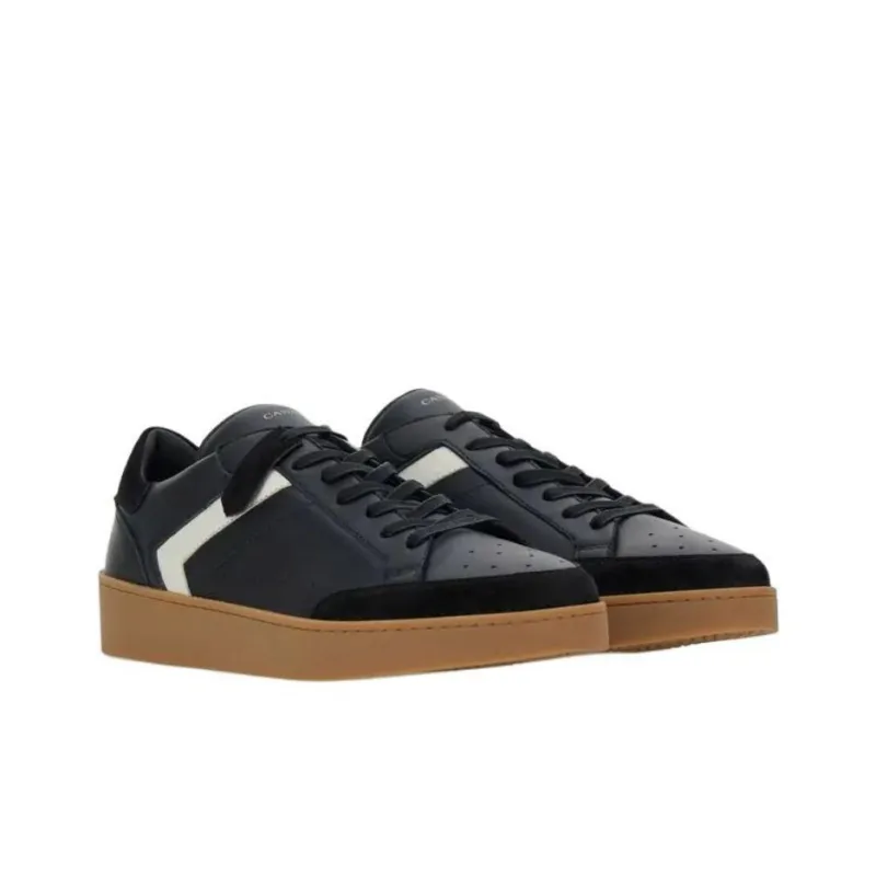 CANALI Low-Top Skateboard Shoes Men's Black-1