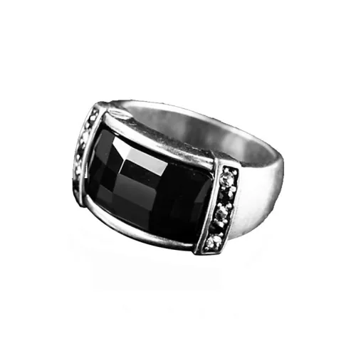 IDEE CREATIVE IDEA FOR YOU Alloy Artificial Zircon Rings Unisex