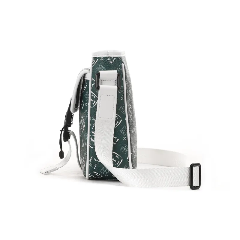 RED DRAGONFLY PVC Crossbody Bag Unisex Green-2