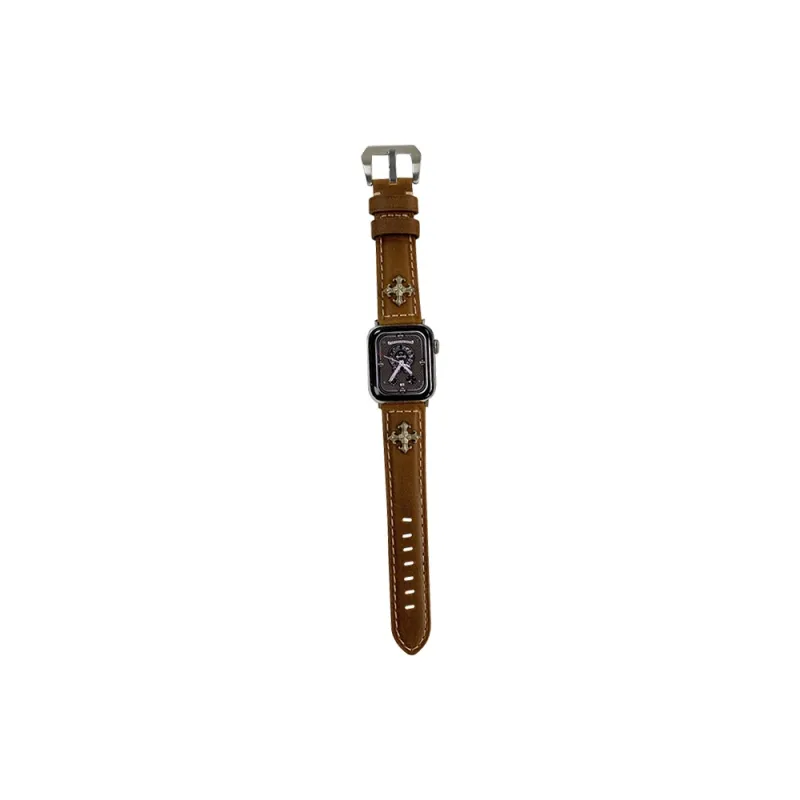 MSSM Apple Compatibility Watch Band 210mm Genuine Leather Material-5