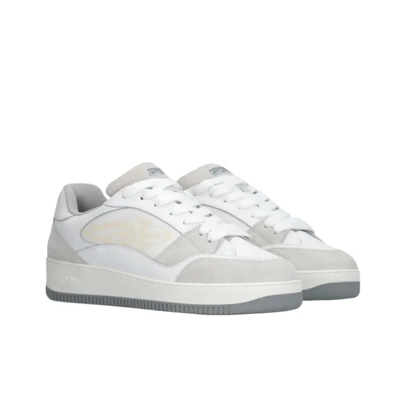 ENTERPRISE JAPAN Rocket Ej Bold Low Top Skateboard Shoes Unisex White-2