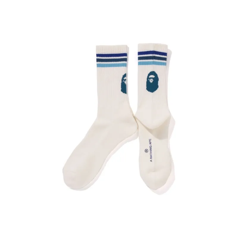 A BATHING APE SS25 Mid Calf Socks Unisex 1 Pack-2