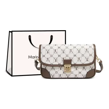 Marino Orlandi Synthetic Leather Crossbody Bag Shoulder Bag Handbag Shoulder Bag Women's Coffee/Apricot