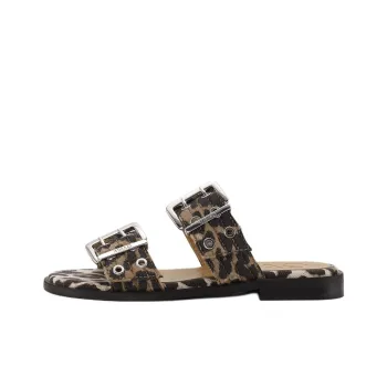 GANNI Slide Slippers Women's Brown