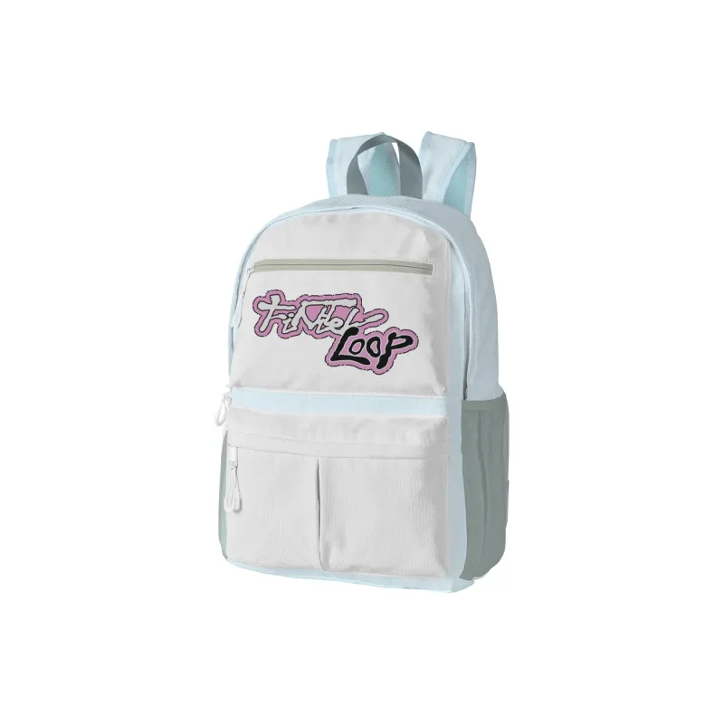 FINITE LOOP Eco Friendly Fabric Backpack Large Size Unisex Gray-23