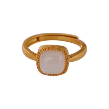 Royal Heaven's Choice Rings White Jade Unisex