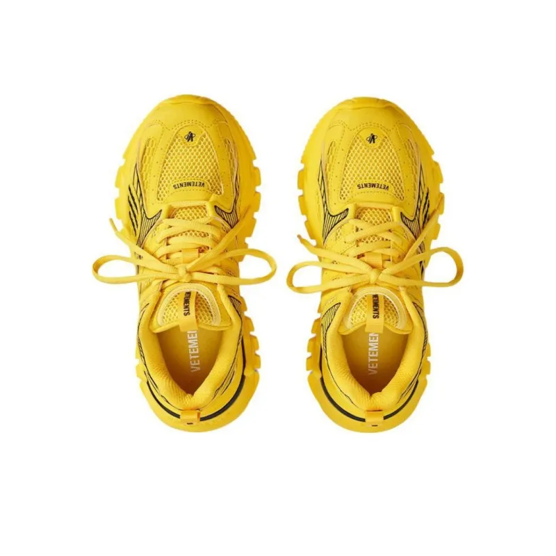 Vetements V2000 Low-Top Chunky Sneakers Unisex Yellow-3