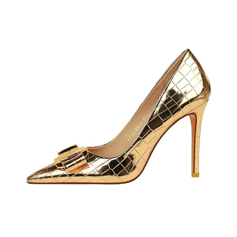 Dunnu Slim Heel High Heels 10CM Women's-16