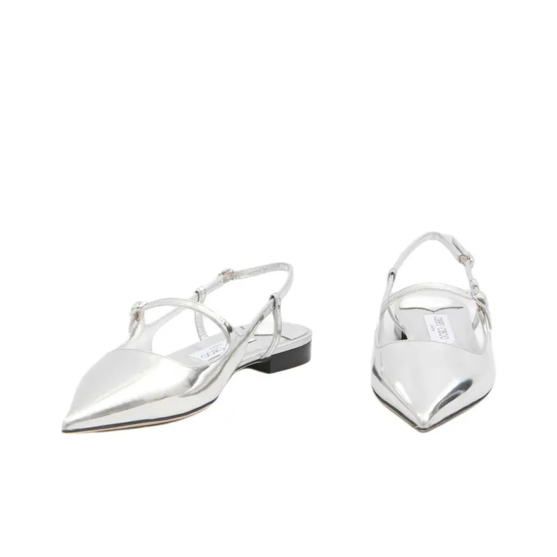 Jimmy Choo Didi Casual Single Shoes Women's Silver-2