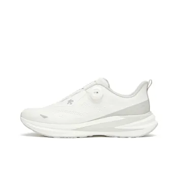 DESCENTE Anti Slip Wear Resistant Low Top Running Shoes Men's White