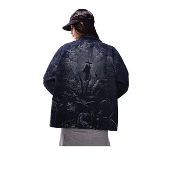CUWU Jackets Coats Unisex Midnight Blue