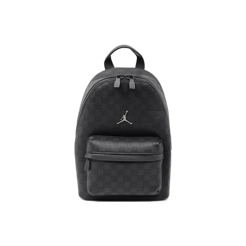 Jordan Monogram Polyester Backpack Mini Unisex Black-0
