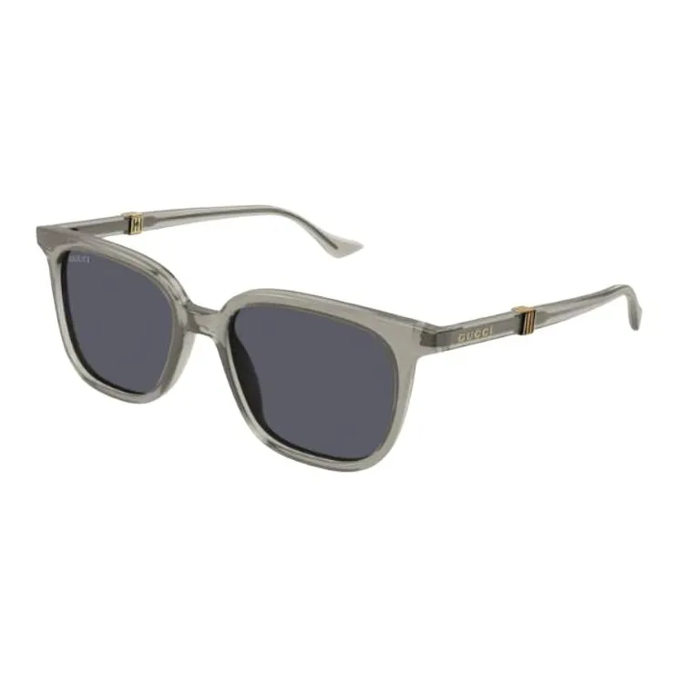 GUCCI Acetate Square Sunglasses Men's Gray-0