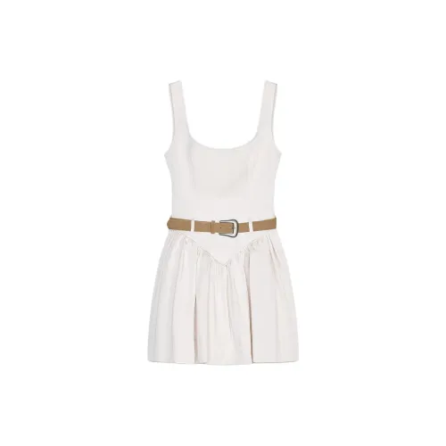 ZARA Sleeveless Dress Women's Beige
