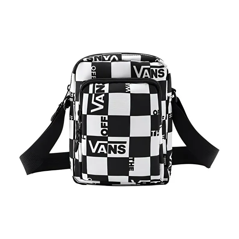 Vans Canvas Shoulder Bag Unisex Black & White-2