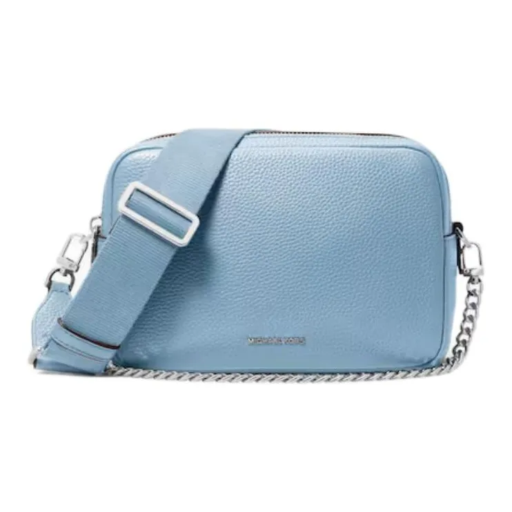 MICHAEL KORS Leather Shoulder Bag Women's Light Blue-0