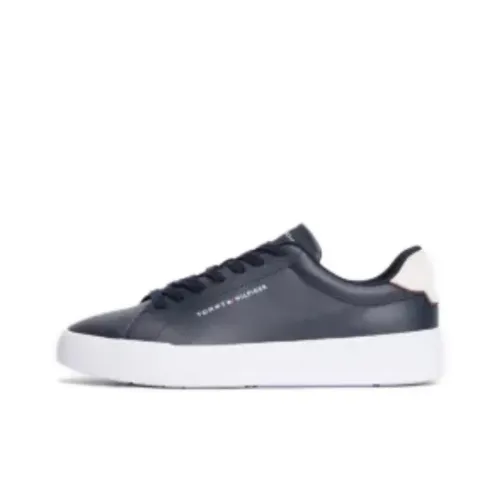 Tommy Hilfiger Trainers Logo Court Anti-Slip Wear-Resistant Low-Top Skateboard Shoes Men's Blue