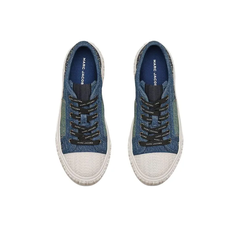 MARC JACOBS Low Top Canvas Shoes Women's Blue-3