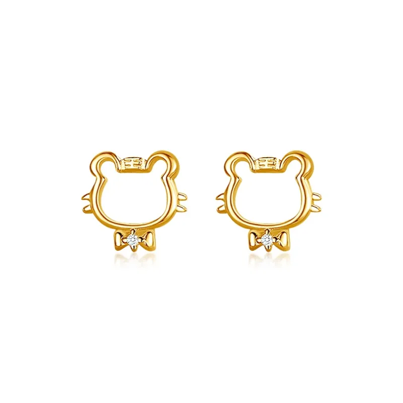 CENTURY&KINDLE S925 Silver Stud Earrings Women's-3