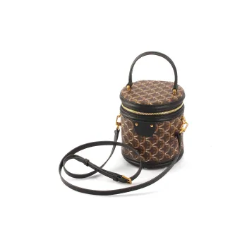 AQUASCUTUM PVC Bucket Bag, Crossbody Handbag Women's Brown