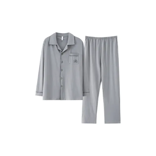 Pretty Lady Pajama Set Men's Silver Gray