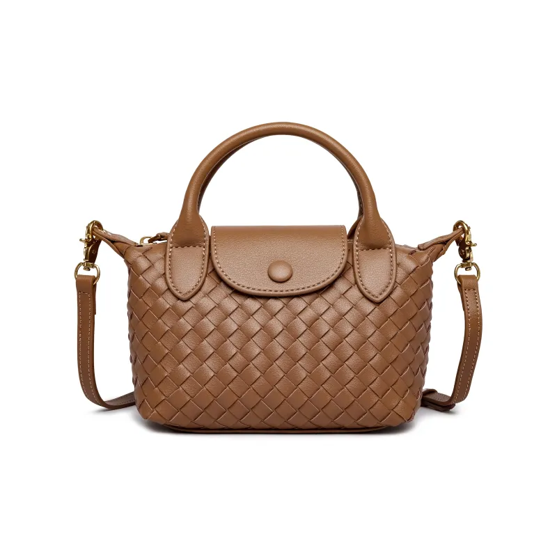 FAIRWHALE Cow Leather Shoulder Bag Crossbody Bag Handbag Medium Size Women's Black/Ecru/Brown/Coffee-9