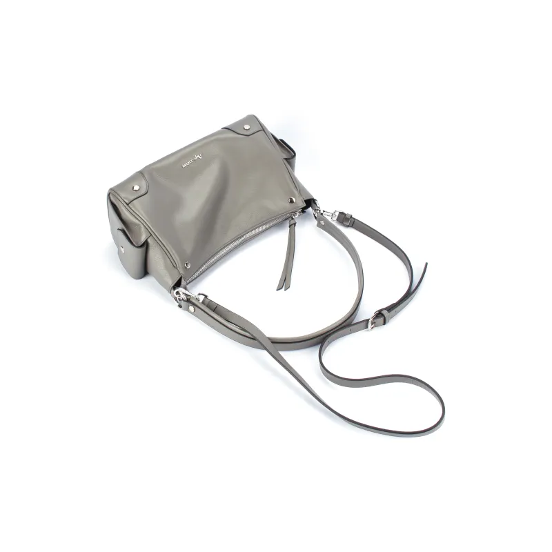 AQUASCUTUM Top Grain Cow Leather One Shoulder Handbag Women's Multicolor-4