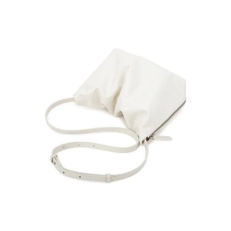 VENOF Cow Leather One Shoulder Crossbody Shoulder Bag Women's Hot Red/Black In The Moment/Cloudy White-11